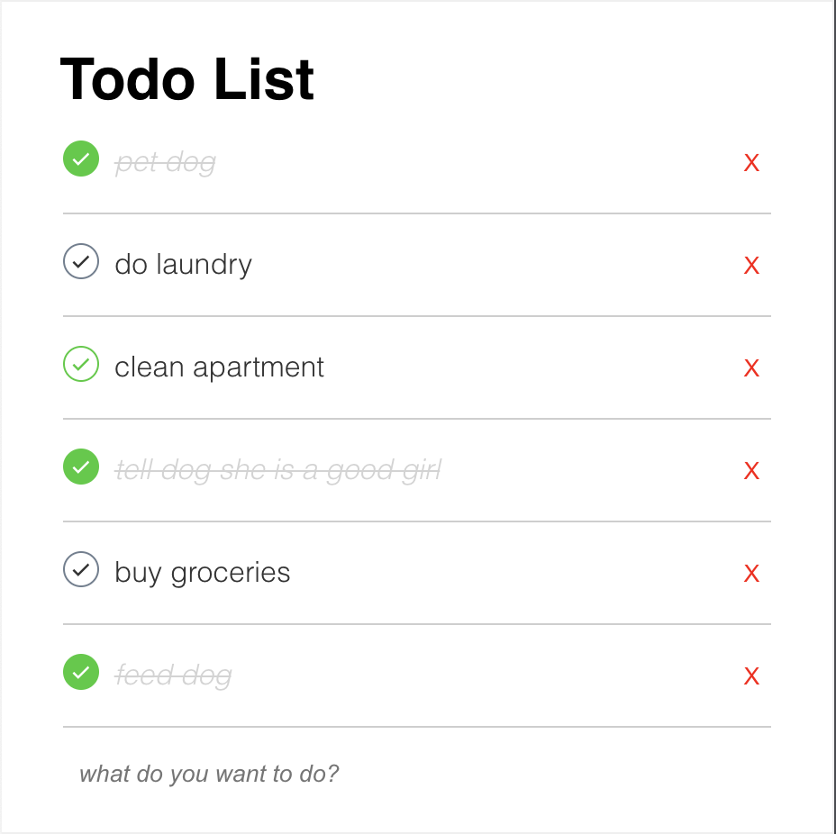 todo list project
